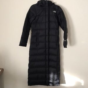 North face long down coat